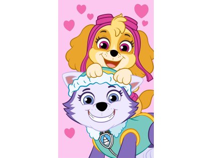 RUČNÍK TLAPKOVÁ PATROLA JFK 23tw428 růžový (Velikost uni)