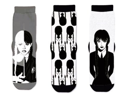 SADA 3 KS PONOŽKY WEDNESDAY Erve 41001 tm. šedé (Velikost 27-30)