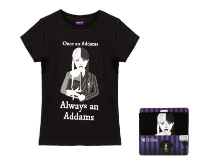 TRIČKO WEDNESDAY Erv 40981 černé (Velikost 110-116)