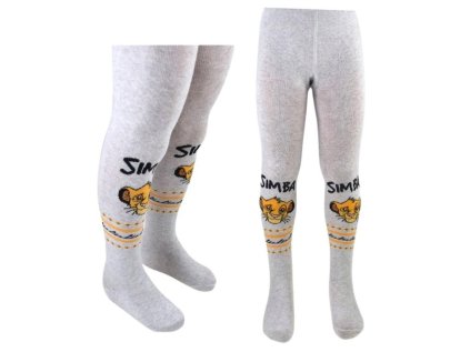 PUNČOCHÁČE LVÍ KRÁL em 9896 šedé (Velikost 3-4)