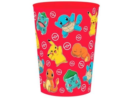 PLASTOVÝ KELÍMEK POKÉMON Eur pk00027 250 ml červený (Velikost uni)