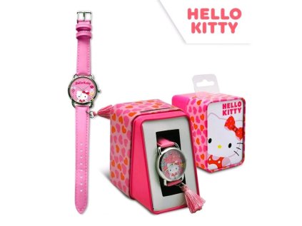 HODINKY HELLO KITTY V DÁRKOVÉM BOXU eur hk50039 růžové (Velikost uni)