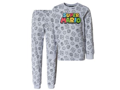 PYŽAMO SUPER MARIO f UK 54914 - 232 šedé (Velikost 4)