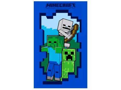 RUČNÍK MINECRAFT crbt 21512-r tm. modrý (Velikost uni)