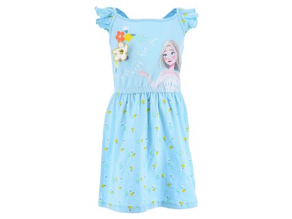 ŠATY FROZEN SC we1109 tyrkysové (Velikost 4)