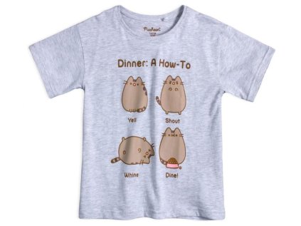 TRIČKO PUSHEEN Em 055 šedé (Velikost 134-140)