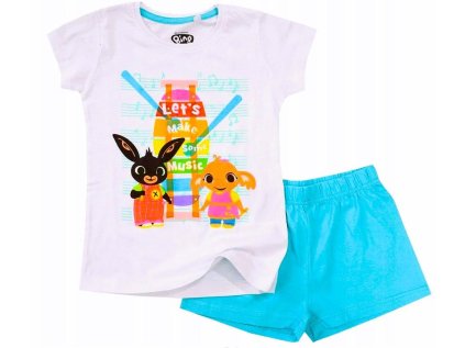 PYŽAMO BING em 060 kr. bílo - tyrkysové (Velikost 98)