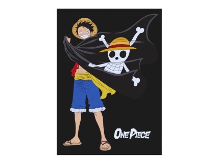 FLÍSOVÁ DEKA ONE PIECE AY 029 černá (Velikost uni)
