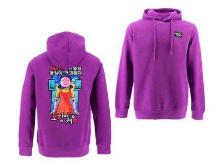 MIKINA SQUID GAME SC xh35114 fialová (Velikost M)