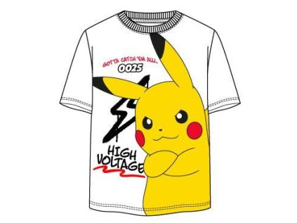 TRIČKO POKEMON SC ye 10268 bílé (Velikost 116)