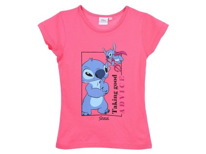 TRIČKO LILO A STITCH SC ye10324 malinové (Velikost 98)