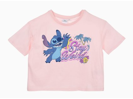 TRIČKO LILO A STITCH SC ye10417 růžové (Velikost 152)