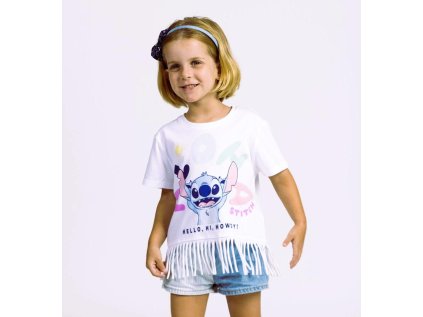 TRIČKO LILO A STITCH Cer 2900002632 bílé (Velikost 110)