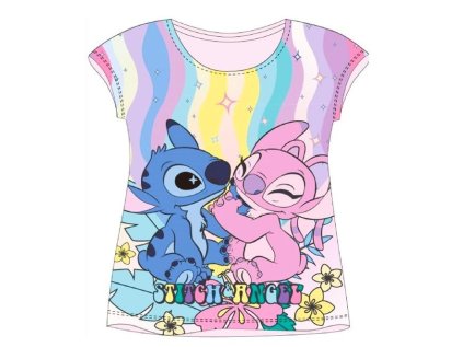 TRIČKO LILO A STITCH Em C865 růžové (Velikost 104)