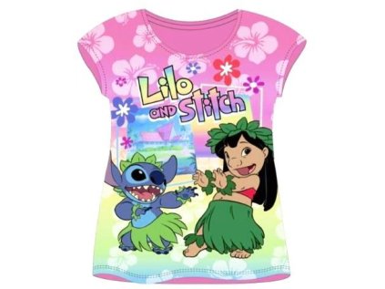 TRIČKO LILO A STITCH Em C864 růžové (Velikost 104)