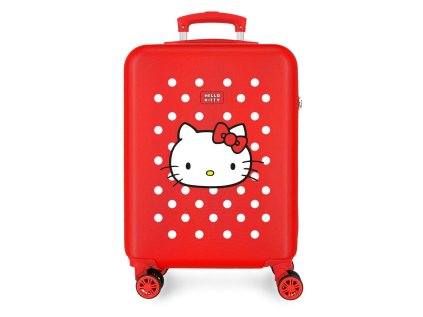 CESTOVNÍ KUFR HELLO KITTY 55 cm jb 640006110002 Castle of Hello Kitty red (Velikost uni)