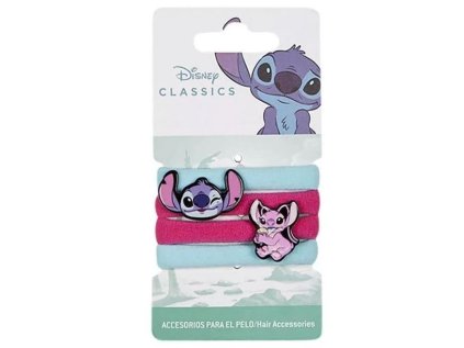 SADA 4 KS GUMIČKY DO VLASŮ LILO A STITCH Cer 2500002056 (Velikost uni)
