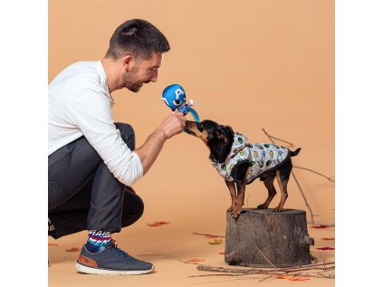 ZIMNÍ OBLEČEK PRO PSA AVENGERS XS Cer 2800000795 šedý (Velikost XS)