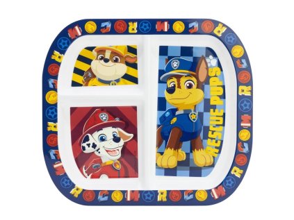 DĚLENÝ TALÍŘ TLAPKOVÁ PATROLA Stor 81626 divaded plate (Velikost uni)