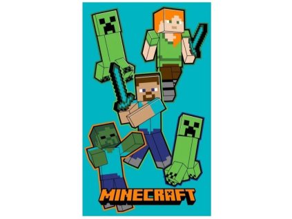 RUČNÍK MINECRAFT crbt 106373 zelený (Velikost uni)