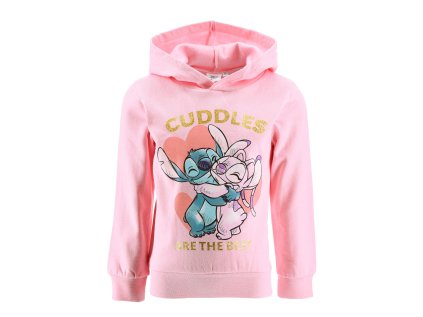 MIKINA LILO A STITCH SC hy 10171 růžová (Velikost 98)