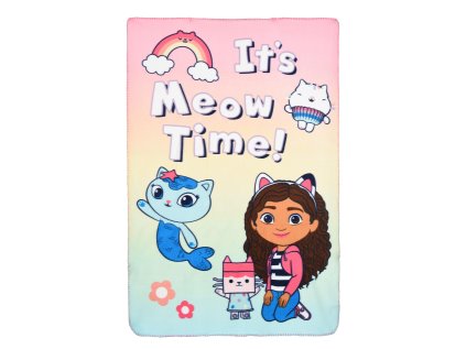 FLÍSOVÁ DEKA GÁBININ KOUZELNÝ DOMEK SC hy46002 pink (Velikost uni)