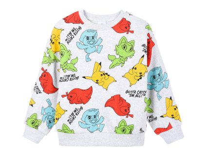 MIKINA POKÉMON SC hy 10293 šedá (Velikost 104)