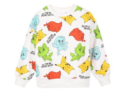 MIKINA POKÉMON SC hy 10293 krémová (Velikost 104)