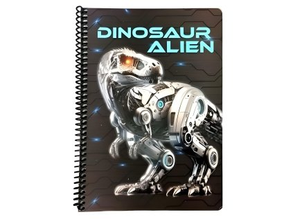 SPIRÁLOVÝ SEŠIT DINOSAURUS Gim 357-26402 (Velikost uni)