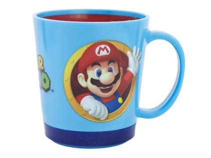 BEZPEČNÝ HRNEČEK SUPER MARIO Stor 21477 modrý (Velikost uni)