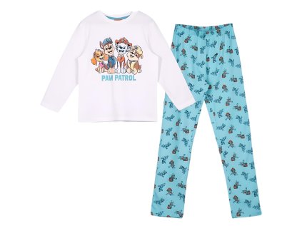 PYŽAMO TLAPKOVÁ PATROLA Erve 39971 bílo - tyrkysové (Velikost 92)