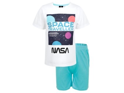 PYŽAMO NASA Erve 39232 bílo - tyrkysové (Velikost 92)