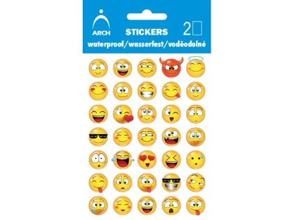 Voděodolné samolepky - SMAJLÍCI VĚTŠÍ
