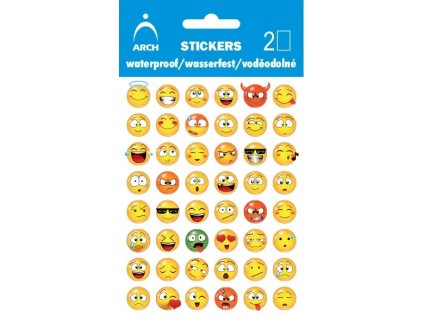 Voděodolné samolepky - SMAJLÍCI MENŠÍ