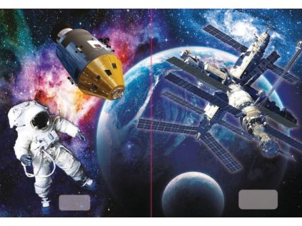 sešit 544 s 3D motivem, A5, 40 listů,linkovaný, motiv vesmír