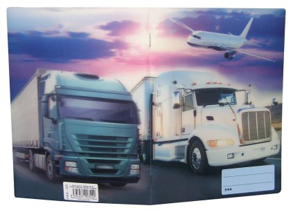 sešit 544 s 3D motivem, A5, 40 listů,linkovaný, motiv kamion