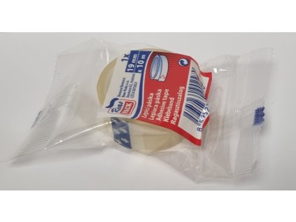 Kancelářská páska 19 x 10 TRANSPARENT, balení po 1 ks