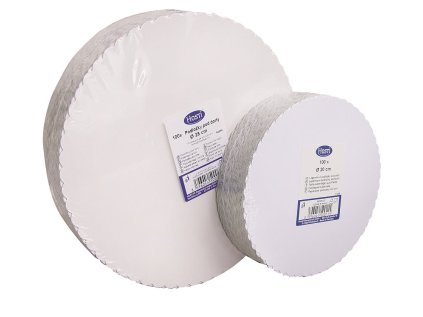 lepenkové podložky pod dort 22 triplex, průměr 22 cm, v balení 100ks