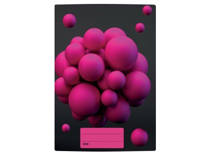 sešit 544 s 3D motivem, A5, 40 listů,linkovaný, motiv atomy