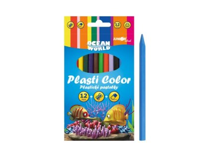 Plastické pastelky Plasti Color - sada 12 ks