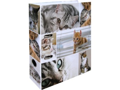 Designový pákový pořadač A4 7cm karton motiv Animals - kočky