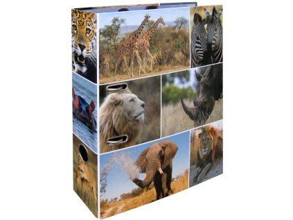 Designový pákový pořadač A4 7cm karton motiv Animals - Afrika