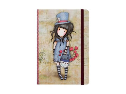 Zápisník A5 linkovaný 192 stránek Santoro London - The Hatter