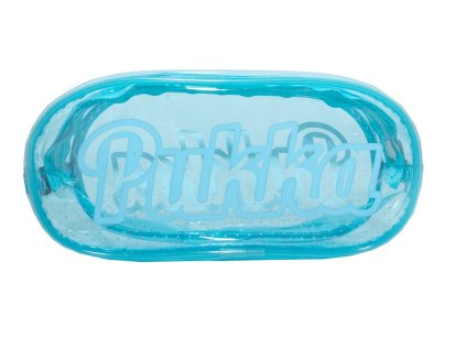 Průhledný obdélníkový penál Pukka Pad, modrý