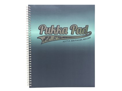 Pukka Pad spirálový blok Elektra A4, 200 stran, linky 8 mm, zelený