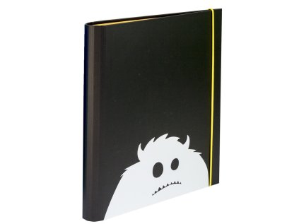 Kroužkový pořadač Pukka Pad A4 s gumou, černý