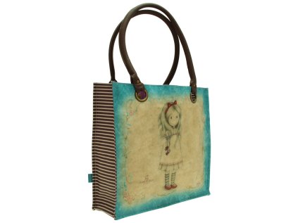 Nákupní taška velká Santoro London– Pulling On Your Heart Strings, Rozměry:35 x 35 x 12 cm