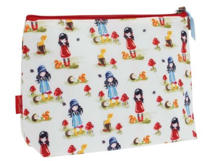 Kosmetická taška velká Santoro London – Pastel Pattern Toadstools, 23 x 18.5 x 9.5cm