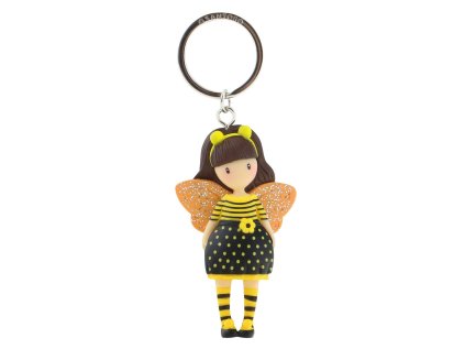 Klíčenka Santoro London - Bee-Loved (Just Bee-Cause), 6.5 x 3 x 2.5cm