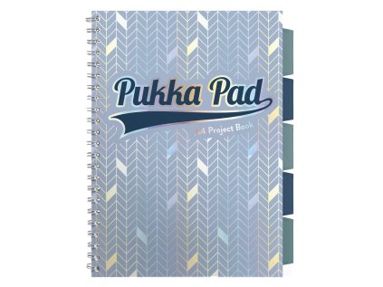 Pukka Pad projektový blok Glee A4, papír 80g,100 listů, světle modrý, linkovaný